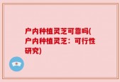 户内种植灵芝可靠吗(户内种植灵芝：可行性研究)