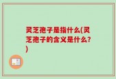 灵芝孢子是指什么(灵芝孢子的含义是什么？)