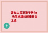 雷允上灵芝孢子粉4g 功效卓越的健康养生之选