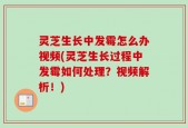 灵芝生长中发霉怎么办视频(灵芝生长过程中发霉如何处理？视频解析！)