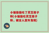 小猫偷偷吃了灵芝孢子粉(小猫偷吃灵芝孢子粉，被主人意外发现)