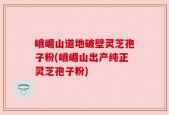 峨嵋山道地破壁灵芝孢子粉(峨嵋山出产纯正灵芝孢子粉)