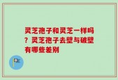 灵芝孢子和灵芝一样吗？灵芝孢子去壁与破壁有哪些差别