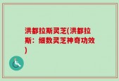洪都拉斯灵芝(洪都拉斯：细数灵芝神奇功效)