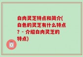 白肉灵芝特点和简介(白色的灵芝有什么特点？- 介绍白肉灵芝的特点)