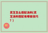 灵芝怎么搭配汤料(灵芝汤料搭配有哪些技巧？)