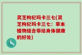 灵芝枸杞玛卡三七(灵芝枸杞玛卡三七：草本植物组合带给身体健康的好处)