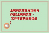 水鸭炖灵芝配方功效与作用(水鸭炖灵芝 - 营养丰富的滋补佳品)
