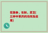 花旗参，石斛，灵芝(三种中草药的功效及应用)