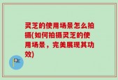 灵芝的使用场景怎么拍摄(如何拍摄灵芝的使用场景，完美展现其功效)
