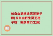 长白山胡庆余灵芝孢子粉(长白山野生灵芝孢子粉：胡庆余力之源)