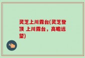 灵芝上川露台(灵芝登顶 上川露台，高瞻远望)