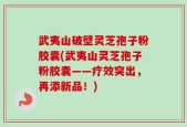 武夷山破壁灵芝孢子粉胶囊(武夷山灵芝孢子粉胶囊——疗效突出，再添新品！)