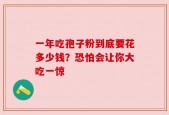 一年吃孢子粉到底要花多少钱？恐怕会让你大吃一惊