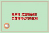 孢子粉 灵芝粉差别？灵芝粉和松花粉区别