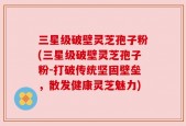 三星级破壁灵芝孢子粉(三星级破壁灵芝孢子粉-打破传统坚固壁垒，散发健康灵芝魅力)