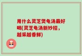 用什么灵芝煲龟汤最好喝(灵芝龟汤新妙招，越采越香鲜)
