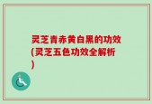 灵芝青赤黄白黑的功效(灵芝五色功效全解析)