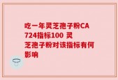 吃一年灵芝孢子粉CA724指标100 灵芝孢子粉对该指标有何影响