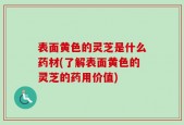 表面黄色的灵芝是什么药材(了解表面黄色的灵芝的药用价值)