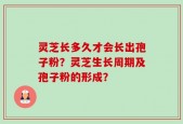 灵芝长多久才会长出孢子粉？灵芝生长周期及孢子粉的形成？
