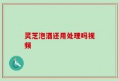 灵芝泡酒还用处理吗视频