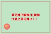 灵芝妹子酸梅汁(酸梅汁遇上灵芝妹子！)