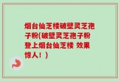 烟台仙芝楼破壁灵芝孢子粉(破壁灵芝孢子粉登上烟台仙芝楼 效果惊人！)
