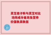 灵芝孢子粉与灵芝对比 功效成分差异及营养价值孰高孰低