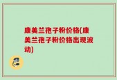 康美兰孢子粉价格(康美兰孢子粉价格出现波动)