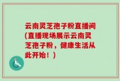 云南灵芝孢子粉直播间(直播现场展示云南灵芝孢子粉，健康生活从此开始！)