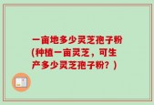 一亩地多少灵芝孢子粉(种植一亩灵芝，可生产多少灵芝孢子粉？)