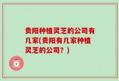 贵阳种植灵芝的公司有几家(贵阳有几家种植灵芝的公司？)