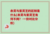 赤灵与紫灵芝的区别是什么(赤灵与紫灵芝有何不同？-一份对比分析)