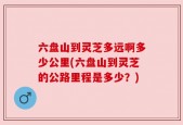 六盘山到灵芝多远啊多少公里(六盘山到灵芝的公路里程是多少？)