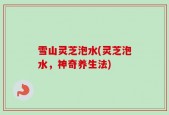 雪山灵芝泡水(灵芝泡水，神奇养生法)
