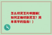 怎么切灵芝片啊图解(如何正确切割灵芝？简单易学的指南！)