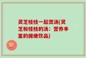 灵芝桂枝一起煲汤(灵芝和桂枝的汤：营养丰富的健康饮品)