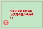 小灵芝有药用价值吗 (小灵芝有医疗功效吗？)