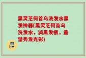 黑灵芝何首乌洗发水黑发神器(黑灵芝何首乌洗发水，润黑发根，重塑秀发光彩)