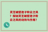 灵芝破壁孢子粉云之凤？探秘灵芝破壁孢子粉云之凤的功效与作用？