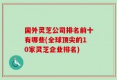 国外灵芝公司排名前十有哪些(全球顶尖的10家灵芝企业排名)