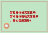 梦见身体长灵芝孢子(梦中身体吸收灵芝孢子，身心倍感滋补)