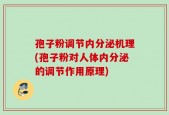 孢子粉调节内分泌机理(孢子粉对人体内分泌的调节作用原理)