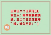 王家王二丫王灵芝(王家三人：同学聚餐被偶遇，王二丫王灵芝直呼”哇，好久不见！”)