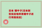 日本 硼中子(日本新型反应堆利用硼中子进行旁路反应)