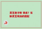 灵芝孢子粉 铁皮？石斛灵芝炖汤的搭配