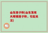 山东孢子粉(山东发现大规模孢子粉，引起关注)