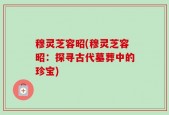 穆灵芝容昭(穆灵芝容昭：探寻古代墓葬中的珍宝)
