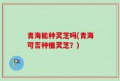 青海能种灵芝吗(青海可否种植灵芝？)